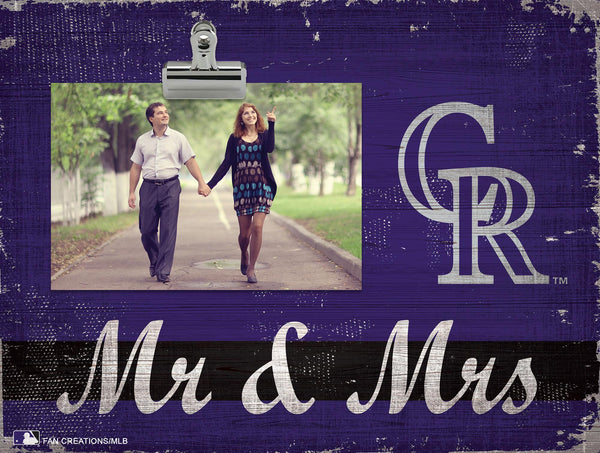 Wholesale MLB2034-Mr & Mrs Clip Frame / M2034-Colorado Rockies