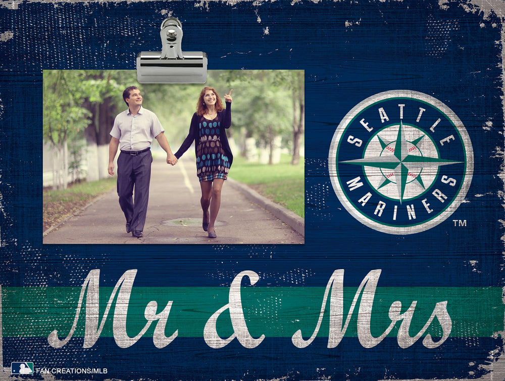 Wholesale MLB2034-Mr & Mrs Clip Frame / M2034-Seattle Mariners