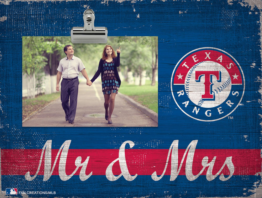 Wholesale MLB2034-Mr & Mrs Clip Frame / M2034-Texas Rangers