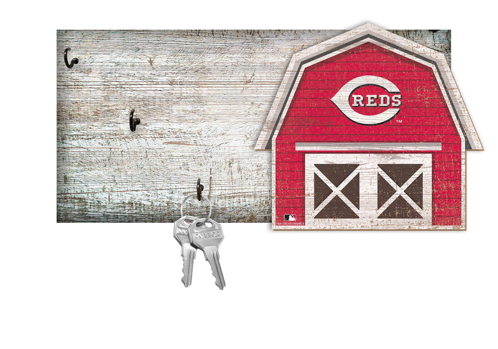 Wholesale MLB2035-Barn Keychain Holder / M2035-Cincinnati Reds