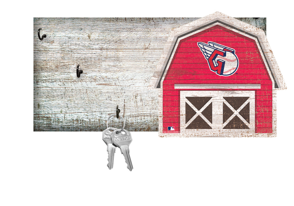 Wholesale MLB2035-Barn Keychain Holder / M2035-Cleveland Guardians