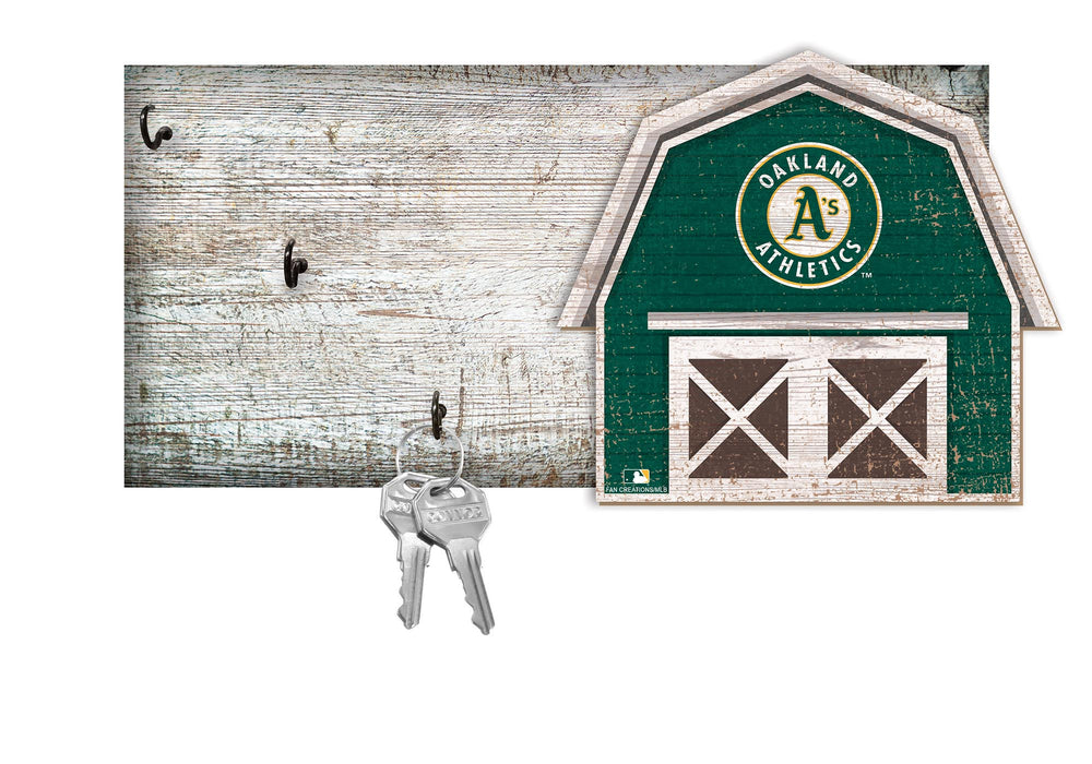 Wholesale MLB2035-Barn Keychain Holder / M2035-Oakland Athletics