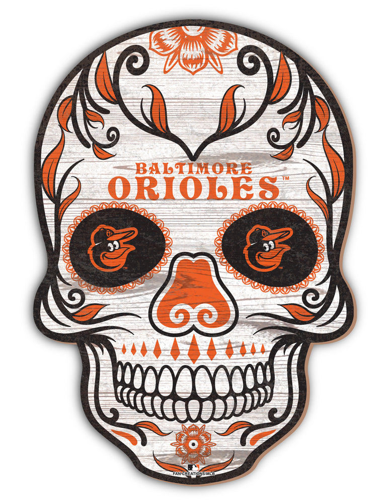 Wholesale MLB2044-Sugar Skull 12in / M2044-Baltimore Orioles
