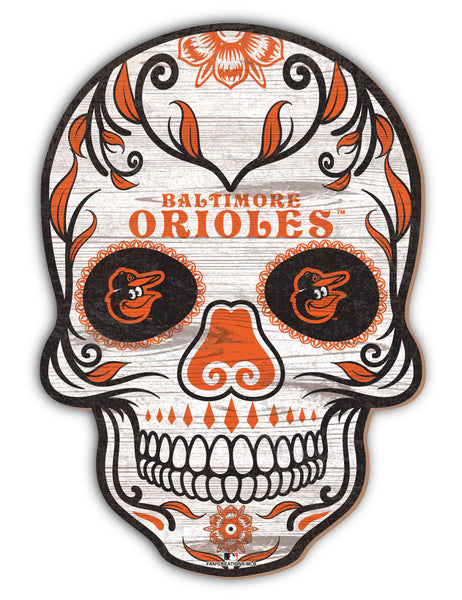 Wholesale MLB2044-Sugar Skull 12in / M2044-Baltimore Orioles