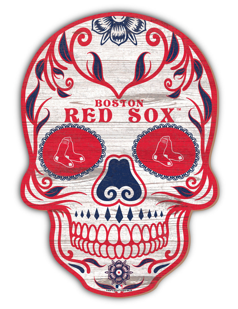 Wholesale MLB2044-Sugar Skull 12in / M2044-Boston Red Sox