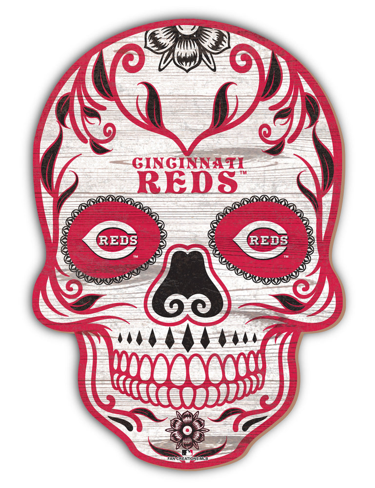 Wholesale MLB2044-Sugar Skull 12in / M2044-Cincinnati Reds