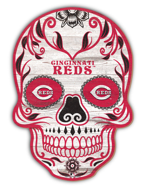 Wholesale MLB2044-Sugar Skull 12in / M2044-Cincinnati Reds