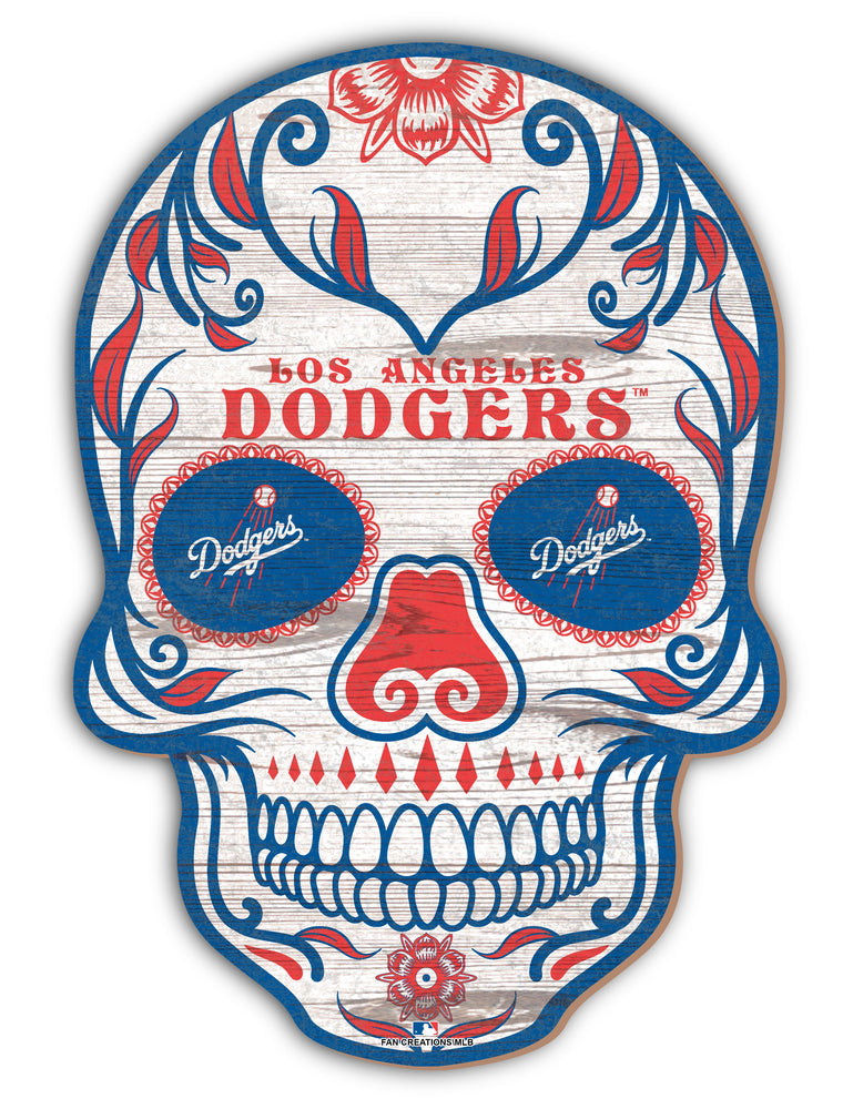 Wholesale MLB2044-Sugar Skull 12in / M2044-Los Angeles Dodgers