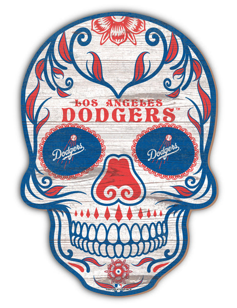 Wholesale MLB2044-Sugar Skull 12in / M2044-Los Angeles Dodgers