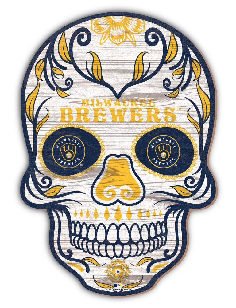 Wholesale MLB2044-Sugar Skull 12in / M2044-Milwaukee Brewers