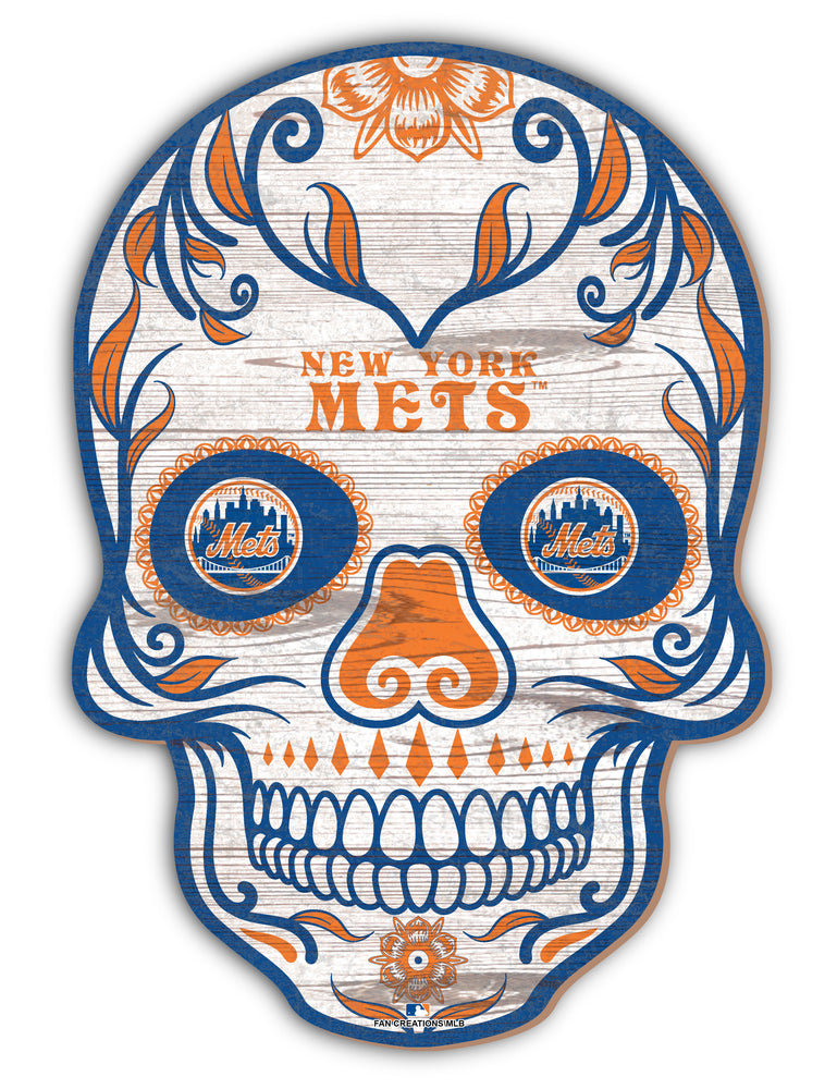 Wholesale MLB2044-Sugar Skull 12in / M2044-New York Mets