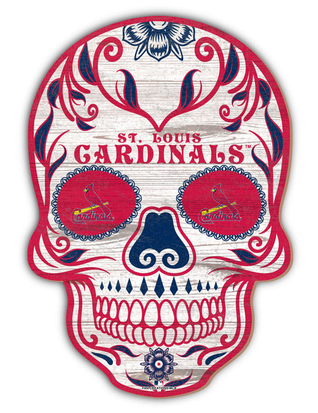 Wholesale MLB2044-Sugar Skull 12in / M2044-St. Louis Cardinals