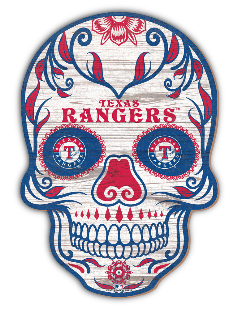 Wholesale MLB2044-Sugar Skull 12in / M2044-Texas Rangers