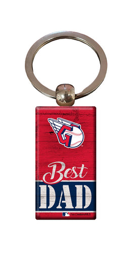 Wholesale MLB2051-Best Dad Keychain / M2051-Cleveland Guardians