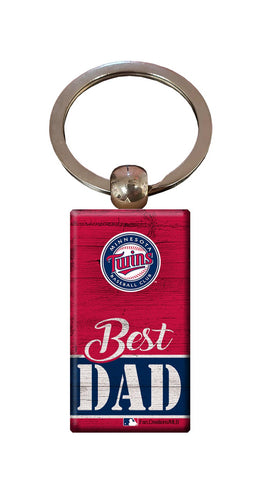 Wholesale MLB2051-Best Dad Keychain / M2051-Minnesota Twins