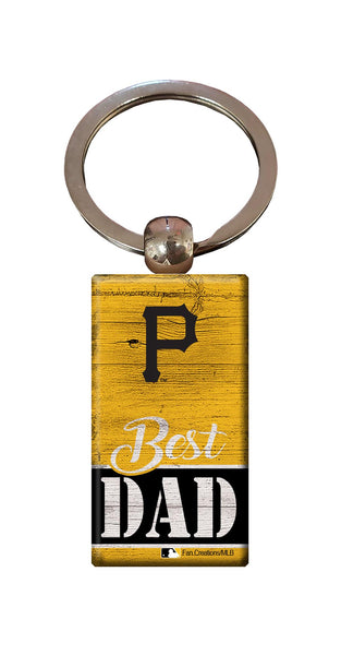 Wholesale MLB2051-Best Dad Keychain / M2051-Pittsburgh Pirates