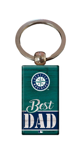 Wholesale MLB2051-Best Dad Keychain / M2051-Seattle Mariners