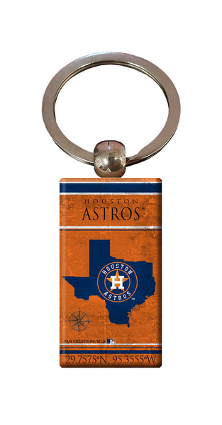 Wholesale MLB2052-Coordinates Keychain / M2052-Houston Astros