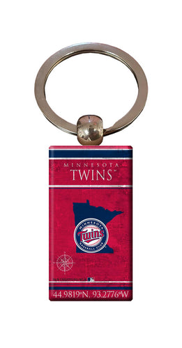 Wholesale MLB2052-Coordinates Keychain / M2052-Minnesota Twins