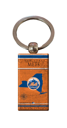 Wholesale MLB2052-Coordinates Keychain / M2052-New York Mets