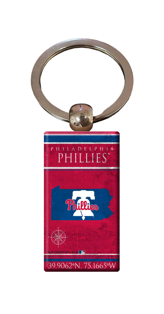 Wholesale MLB2052-Coordinates Keychain / M2052-Philadelphia Phillies