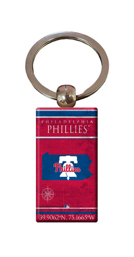 Wholesale MLB2052-Coordinates Keychain / M2052-Philadelphia Phillies