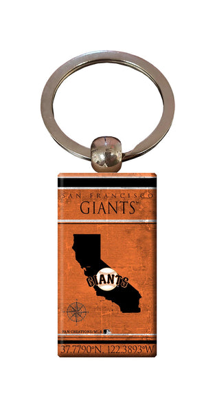 Wholesale MLB2052-Coordinates Keychain / M2052-San Francisco Giants