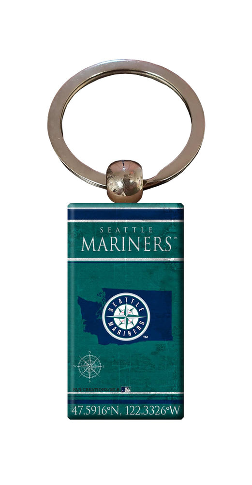 Wholesale MLB2052-Coordinates Keychain / M2052-Seattle Mariners