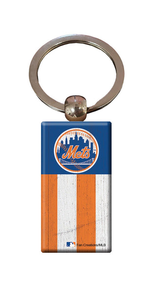 Wholesale MLB2055-Rectangle Flag Keychain / M2055-New York Mets