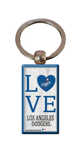 Wholesale MLB2057-Love Keychain / M2057-Los Angeles Dodgers