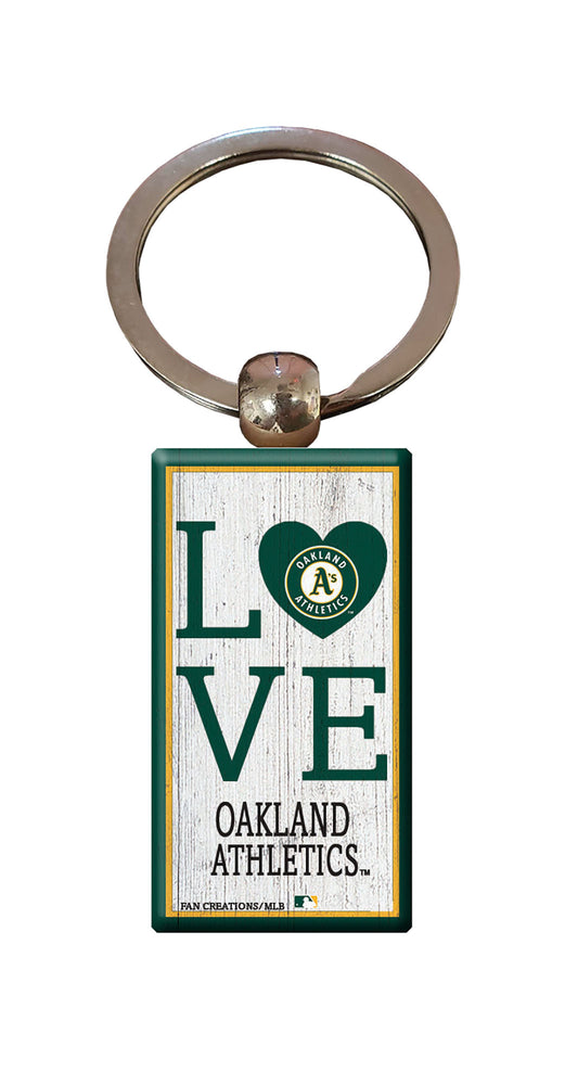 Wholesale MLB2057-Love Keychain / M2057-Oakland Athletics