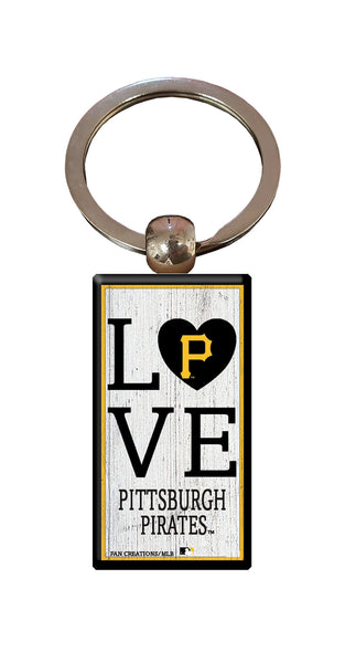 Wholesale MLB2057-Love Keychain / M2057-Pittsburgh Pirates