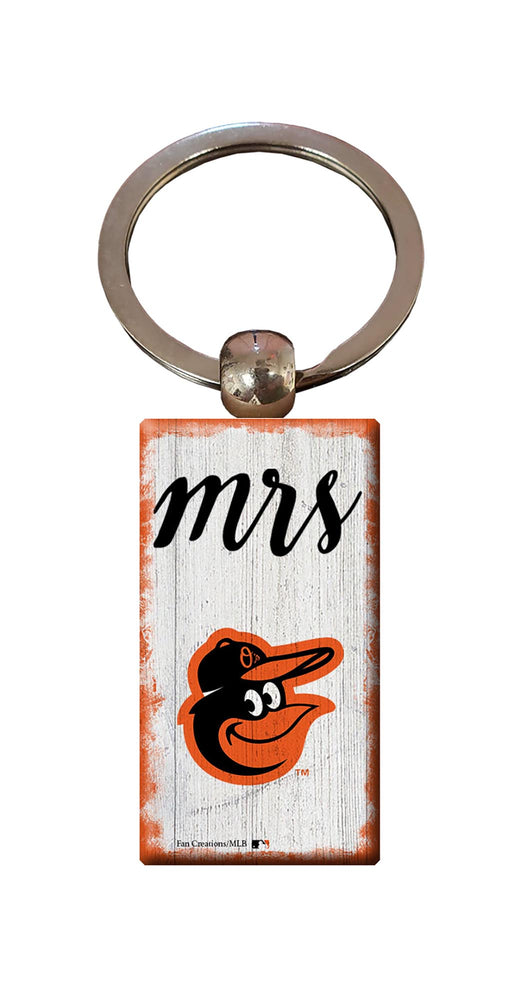 Wholesale MLB2059-Script Mrs Keychain / M2059-Baltimore Orioles