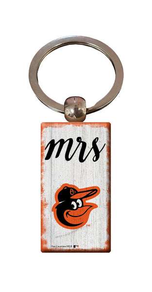 Wholesale MLB2059-Script Mrs Keychain / M2059-Baltimore Orioles