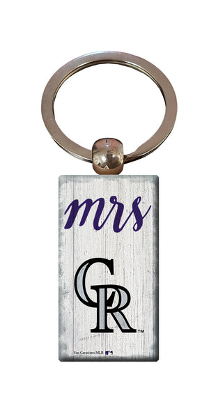 Wholesale MLB2059-Script Mrs Keychain / M2059-Colorado Rockies
