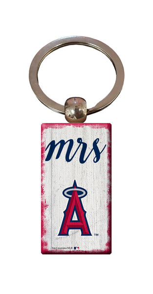 Wholesale MLB2059-Script Mrs Keychain / M2059-Los Angeles Angels