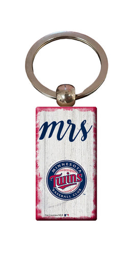 Wholesale MLB2059-Script Mrs Keychain / M2059-Minnesota Twins