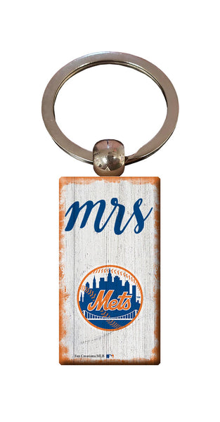 Wholesale MLB2059-Script Mrs Keychain / M2059-New York Mets