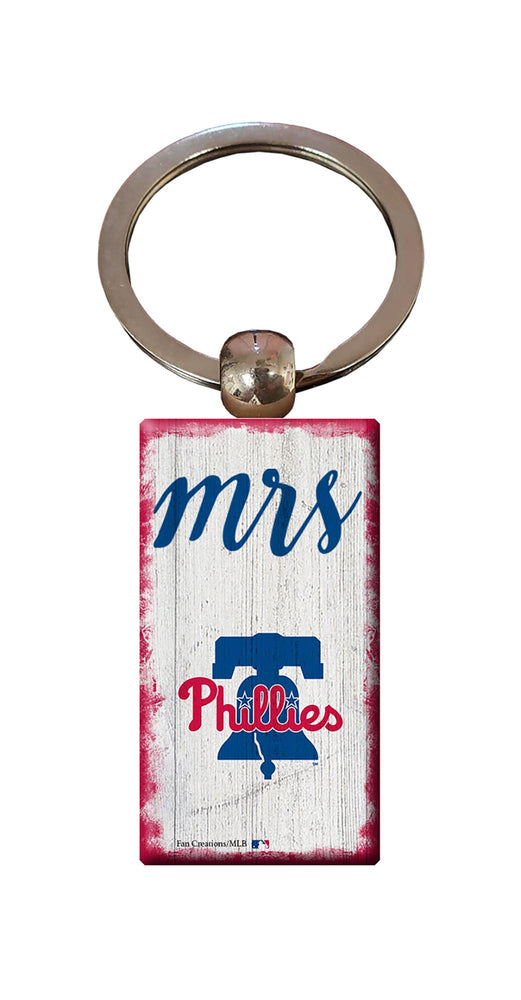 Wholesale MLB2059-Script Mrs Keychain / M2059-Philadelphia Phillies