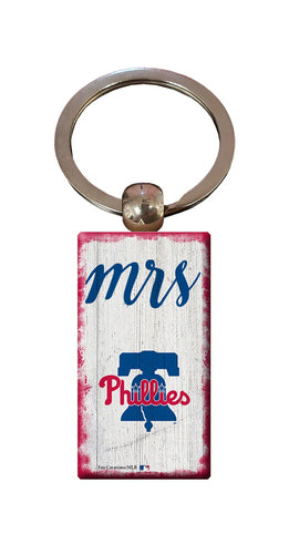 Wholesale MLB2059-Script Mrs Keychain / M2059-Philadelphia Phillies