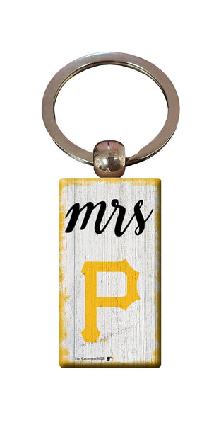 Wholesale MLB2059-Script Mrs Keychain / M2059-Pittsburgh Pirates