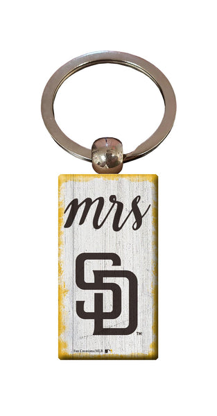 Wholesale MLB2059-Script Mrs Keychain / M2059-San Diego Padres