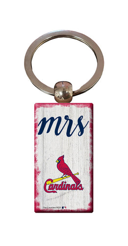 Wholesale MLB2059-Script Mrs Keychain / M2059-St. Louis Cardinals