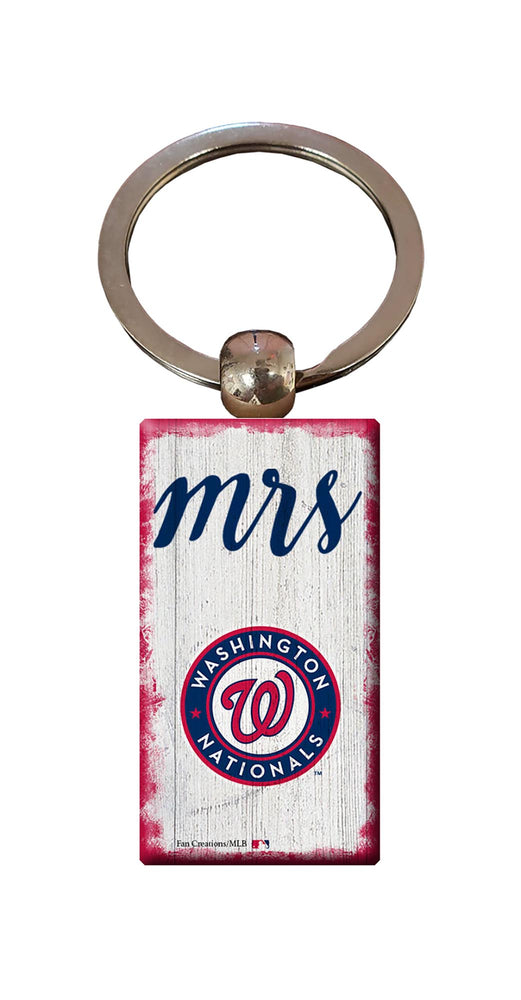 Wholesale MLB2059-Script Mrs Keychain / M2059-Washington Nationals