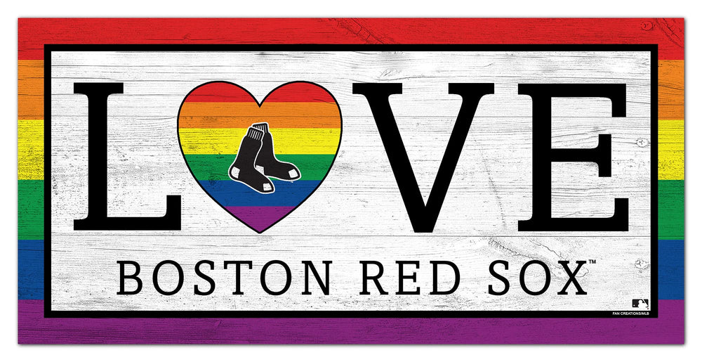 Wholesale MLB2064-LGBTQ Love 6x12 / M2064-Boston Red Sox