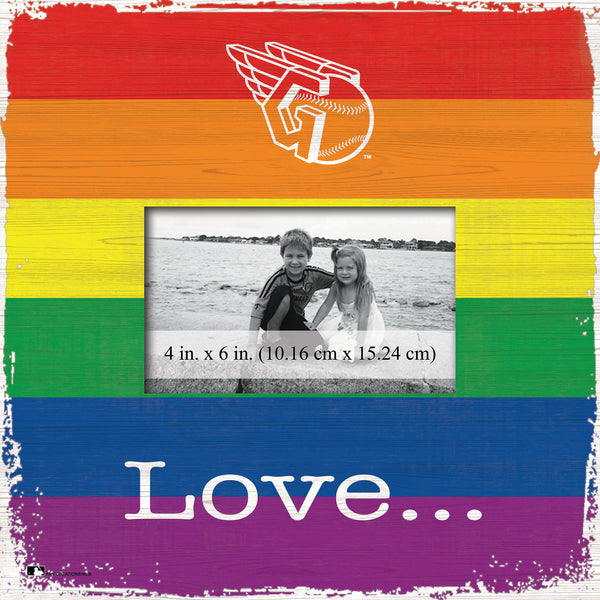 Wholesale MLB2065-Love Pride 10x10 Frame / M2065-Cleveland Guardians