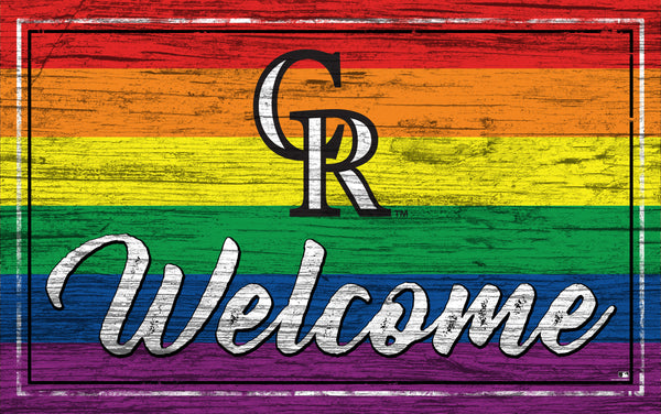 Wholesale MLB2066-Welcome Pride 11x19 / M2066-Colorado Rockies
