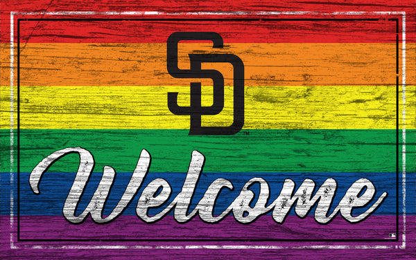 Wholesale MLB2066-Welcome Pride 11x19 / M2066-San Diego Padres