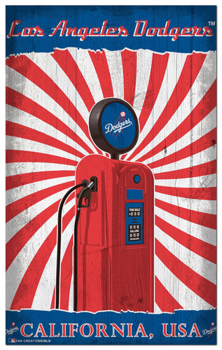 Wholesale MLB2074-Retro Pump Location 11x19 / M2074-Los Angeles Dodgers