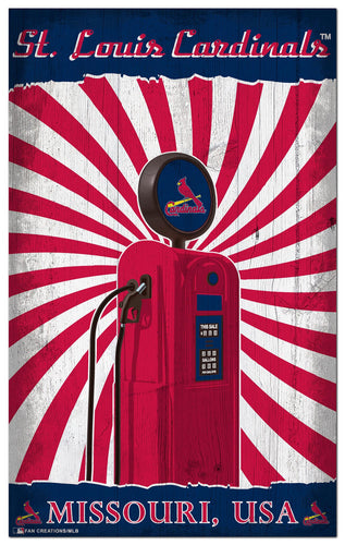 Wholesale MLB2074-Retro Pump Location 11x19 / M2074-St. Louis Cardinals